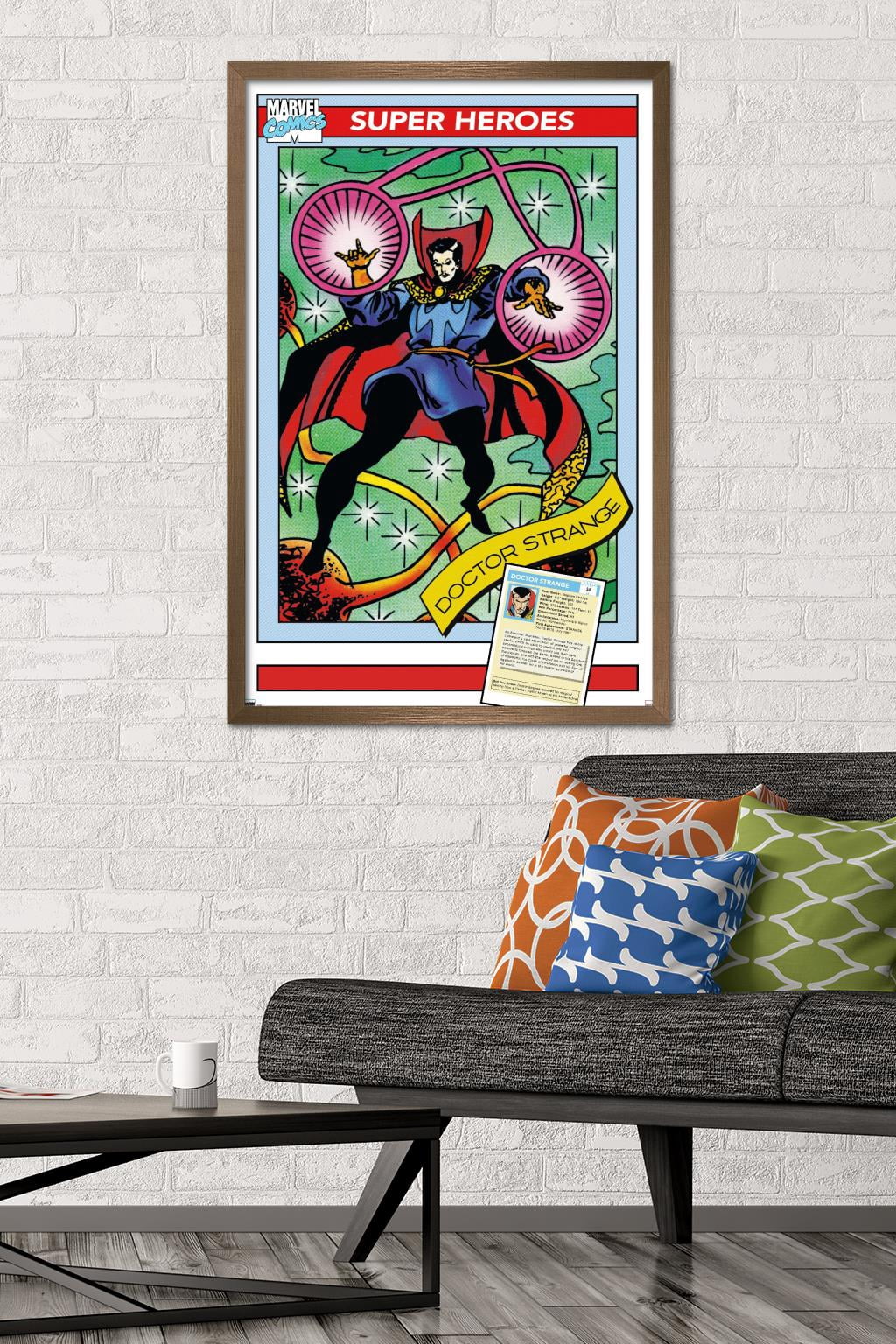 Marvel Trading Cards - Doctor Strange Wall Poster, 22.375" x 34" Framed