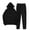 Black, variant on Timdgard Workout Sets for Women 2 Piece Hoodies Jogger Pants Sweatsuit Athletic Loose Outfits with Pockets