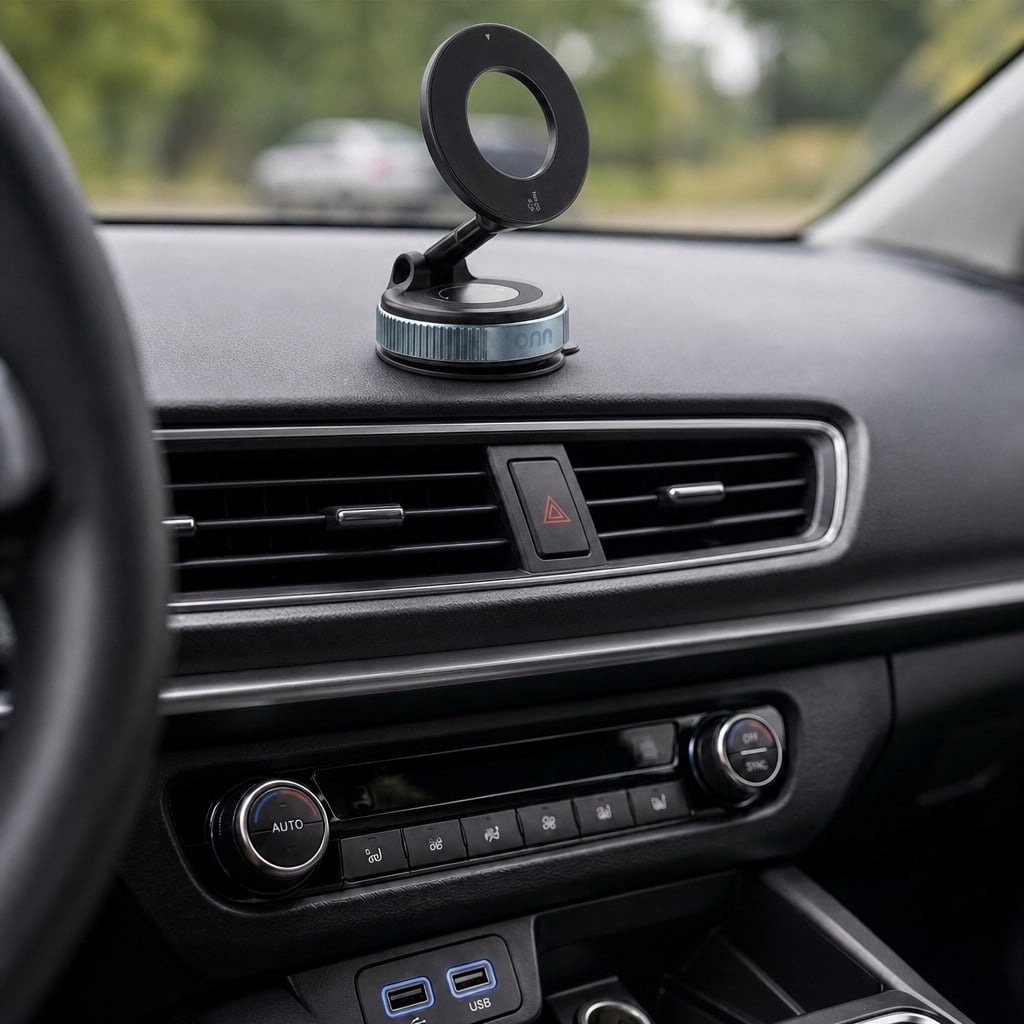 onn Car Dash/Windshield Magnetic Universal Phone Mount