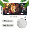 thumbnail image 2 of 1 Pcs 2D Flat License Plate Covers & Frames, Lion among Flowers For Decorative Front, Waterproof For Decoration Aluminum License Plate Covers & Frames Cover For Men Women, 12" X 6", 2 of 7