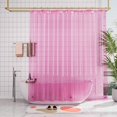 thumbnail image 1 of AmazerBath Forro para cortina de ducha, 72 x 72, forro transparente para cortina de ducha, forro de plástico impermeable, linda cortina de ducha ligera de PEVA para baño con 3 imanes y 12 ojales de me, 1 of 4