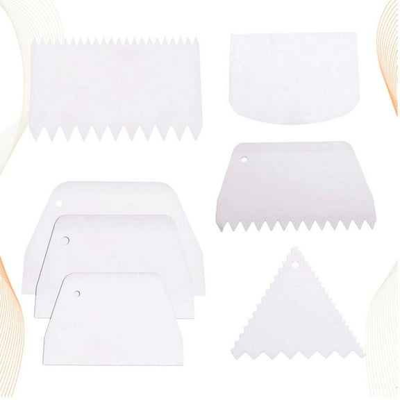 IDEANATEGRATE Cake Grinding Tools 7Pcs Baking Utensils with Triangular Shape for Professional Bakers