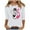 White, variant on Alkepwun Breast Cancer Shirt Women October Cancer Fighter Tshirt Women's Strength Warrior Graphic Tees 3/4 Sleeve Tops