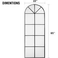 Vlush Full Length Mirror 65"x22" Arched Floor Mirror, Standing Mirror Hanging or Leaning Wall