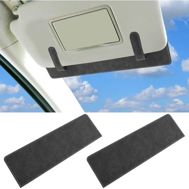 Extensor de Visera para Auto en Paquete de 2 - Protección Antideslumbrante para Conductor y Pasajero, Bloqueo Solar Ajustable para Conductores de Baja Estatura, Accesorio Universal para Parabrisas