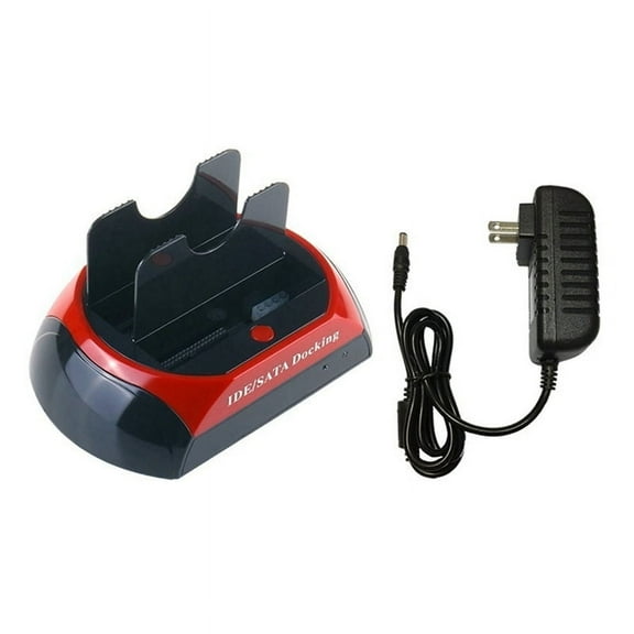 Dual Slot Hard Drive Docking Station for 2.5&3.5 Inch SATA/IDE HDD SSD USB External Disk Box Enclosure Case US Plug