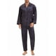 thumbnail image 2 of INSPIRAR CHIC Conjunto de Pijamas de 2 Piezas para Hombre con Botones y Estampado, Patrón Casual, Color Azul Marino, 2 of 6