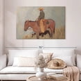 thumbnail image 2 of Elephant Stock Ranch Hand Ii Wall Art - Horizontal Canvas Wall Art - Living Room Wall Decor - Animal Canvas - Green And Blue Decor By Jacob Green - 48" x 32", 2 of 8
