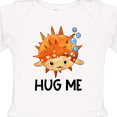 thumbnail image 4 of Inktastic Hug Me Cute Pufferfish with Bubbles Boys or Girls Long Sleeve Baby Bodysuit, 4 of 5