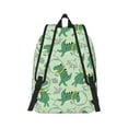 thumbnail image 3 of Balery Cute Dinosaurs in Space Vintage Canvas Backpack for Men and Women - Large Capacity, Durable Travel Laptop Bag for School, Work, Hiking, and Outdoor Activities, 3 of 7