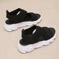 thumbnail image 5 of KBODIU Sandals Women Athletic Comfortable Outdoor Sandals with Arch Support Walking Sandals for Women New Style Sandals Woven Mesh Flat Beach Casual for Spot/Beach/Travel/Home Black 41, 5 of 7