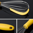 thumbnail image 5 of Bxaolu 12-Inch Wire Whisk Stainless Steel, Balloon Whisks for Cooking, Wisk Wisking Tool With Soft Silicone Handle, Thick Durable Whisker for Blending, Beating, Whisking, Stirring, 5 of 6
