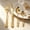 Gold, variant on yuHome Vintage Embossed Stainless Steel Flatware Set - 4 Piece Cutlery Set with Knife fork Spoon Teaspoon - Carved Floral Scroll Handle Dinnerware for Fine Dining Wedding Restaurant Home Kitchen Use