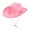 Pink, variant on EHJRE Cowboy Hat Costume Accessories with Chin Strap Casual Comfortable Sun Protection Black