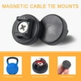 thumbnail image 6 of Qiopertar Under $5 Magnetic Cable Zip Ties Mount Kit, Adhesive Cable Management for Wires Organizing, Cord Holder Clips, 6 of 7