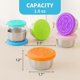 thumbnail image 2 of Mini Food Storage Container Set with Lid, Stainless Steel Snack Box, Pack of 6, Durable Snack Boxes, Freezer Containers, Storage Containers with Silic, 2 of 5