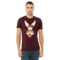 thumbnail image 2 of Easter Bunny With Bubble Gum Funny Egg Hunting Christian Holiday Men's T-shirt, XL, Maroon, 2 of 5