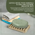 thumbnail image 3 of Madina Moringa Soap Bar with Chia Seeds, Moisturizing, Antioxidant, Gentle Cleanser for Face & Body, Anti-Aging, Vegetable-Based, 6 Pack (3.5 oz Each), 3 of 6