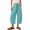 Light blue, variant on Migroa Women's Barrel Sweatpants Loose Fit Lounge Pants Womens Linen Baggy Harem Pants Wide Leg Lounge Drawstring Barrel Pants Casual Beach Trousers with Pockets Beige L