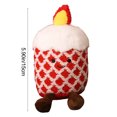 thumbnail image 3 of Yhmxh Christmas Candle Plush Toy, Christmas Ornaments 5.9" Cute Smile Candle Pillow Stuffed Animals Funny Soft Food Plushies Toy Candle Doll for Gifts for Kids Birthday, 3 of 6
