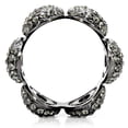 thumbnail image 4 of Ruthenium Brass Ring with Top Grade Crystal in Black Diamond for Women Style 1W033, 4 of 5