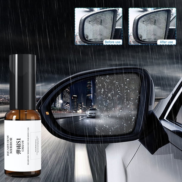 El agente impermeable para espejos retrovisores de coche Lisbinx no gotea ni interfiere con la línea de visión. Está diseñado específicamente para laterales con visibilidad clara. 30 ml.