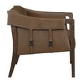thumbnail image 3 of Parkfield Accent Chair in Molasses Brown  Faux Leather with Walnut Frame, 3 of 7