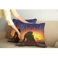 thumbnail image 2 of Ambesonne Saying Throw Pillow Cover 2 Pack, Young Woman at Beach, 16", Multicolor, 2 of 5