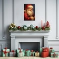 thumbnail image 2 of ZHONGYUTONG Santa Claus Secret Canvas Wall Art Christmas Picture Prints New Year Poster (16"x24"), 2 of 6
