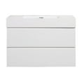 thumbnail image 2 of BB02-36-101, Integrated solid surface basin WITHOUT drain and faucet, glossy white color, 2 of 5