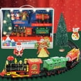 thumbnail image 4 of Train Set For Kids Electric Train Set For Kids Christmas Train Set For Under The Tree Children Train Toy Christmas Electric Rail Car Train Set With Music Light Kids Toy Gift, 4 of 9