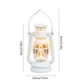thumbnail image 3 of openpig Vintage LED Hurricane Lantern, LED Battery Powered Camping Lamp Outdoor Hanging Lantern, Landscape Decor for Table Patio Garden Yard Pathway Porch (White), 3 of 6