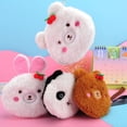 thumbnail image 2 of Cartoon Bear Rabbit Soft Plush Wallet Women Coin Purse Cute Girls Coin Wallet USB Cable Bag Key Wallets Kids Toy Gifts heqiyong LED, 2 of 2