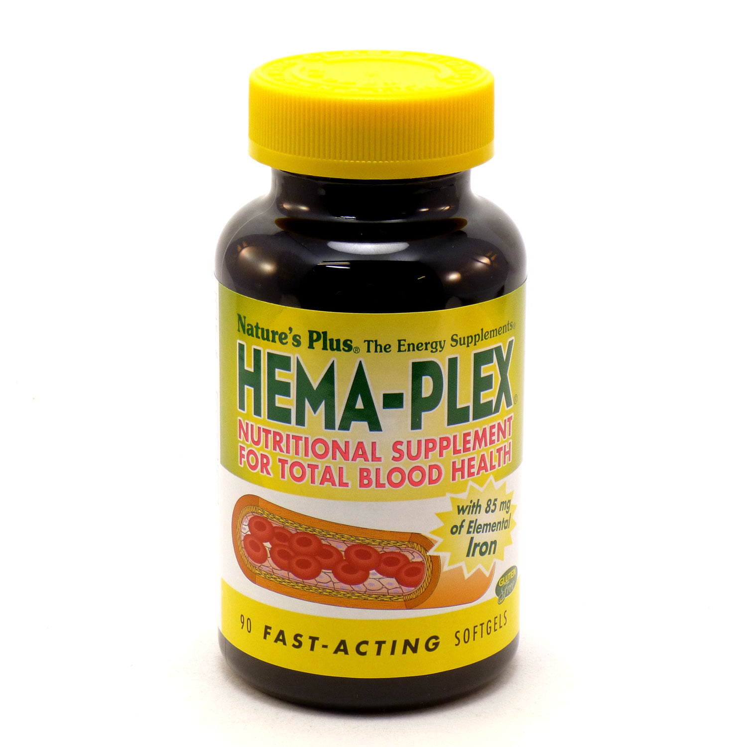 Nature's Plus - Hema-Plex Nutritional Supplement For Total Blood Health 90 Softgels - Walmart.com
