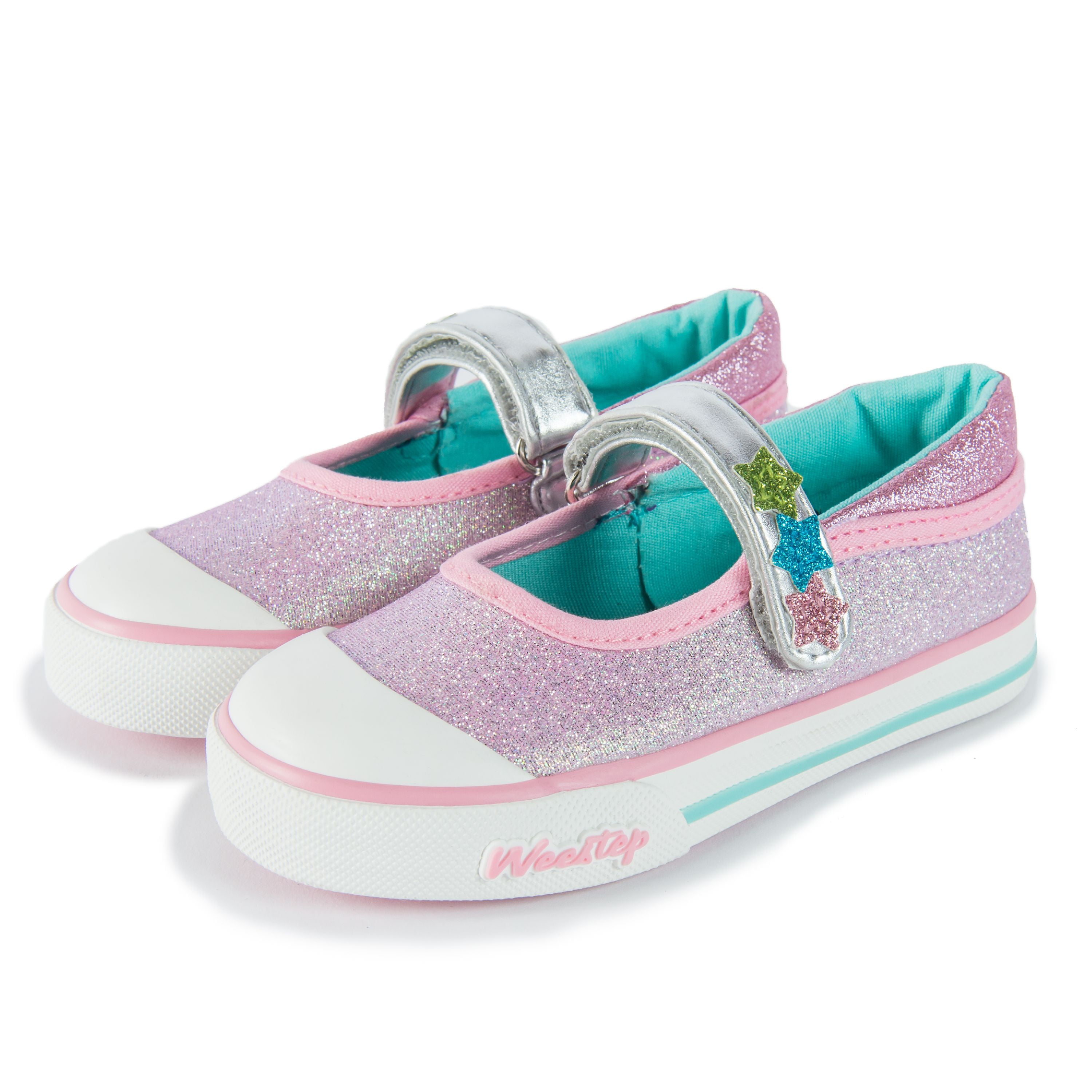 Weestep Toddler/Little Kid Glitter Mary Jane Sneaker 