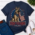 thumbnail image 2 of German Shepherd Patriotic Shirt, 1776-2026 USA Flag Dog Lover Tee, America 250 Years Anniversary T-Shirt, 2 of 3