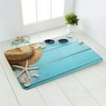thumbnail image 3 of 40*60cm Beach Shell Starfish Bathroom Door Mat Non-slip Carpet Printed Soft Pad Doormat Front Floor Rug Home Decor, 3 of 5