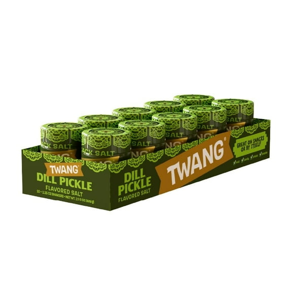 Twang Dill Pickle Flavored Snack Salt, 1.15 oz, 10 Count