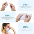 thumbnail image 4 of El puente de la nariz para mascarillas, porta mascarilla aumenta el espacio de respiración. Puente nasal de silicona b Pinza nasal para protección bucal Puente nasal de silicona antivaho Xemadio LL-2123, 4 of 6