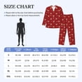 thumbnail image 4 of Balery Reindeer Faces Festive Red Pijama para Hombre de Dos Piezas con Manga Larga, Conjunto de Dormir y Descanso Suave con Bolsillos-Medium, 4 of 7