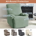 thumbnail image 4 of Recliner Slipcovers -Pieces Lazyboy Recliner Covers Recliner Couch Covers Recliner Chair Cover Non Slip Reclining Slipcovers with Storage Pockets Furniture Protector for Living Room, 4 of 8