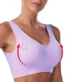 thumbnail image 4 of Wiyuqeen High Impact Sports Bras for Women Plus Size Non Padded Wirefree Workout Bras Floral Hot Drilling Yoga Gym Sport Bras, 4 of 6