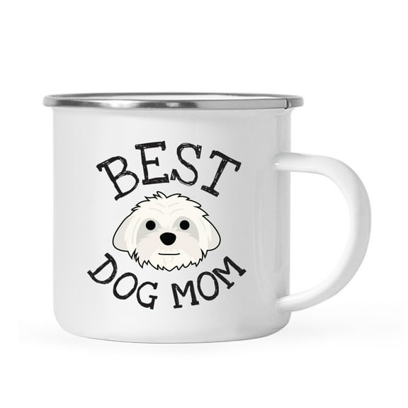 Koyal Wholesale Best Dog Mom Stainless Steel Campfire Mug Maltese, Dog Graphic
