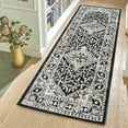 thumbnail image 4 of Gertmenian Heirloom Fluer Traditional Oriental Black Indoor Area Rug, 2x6 Runner, 4 of 9