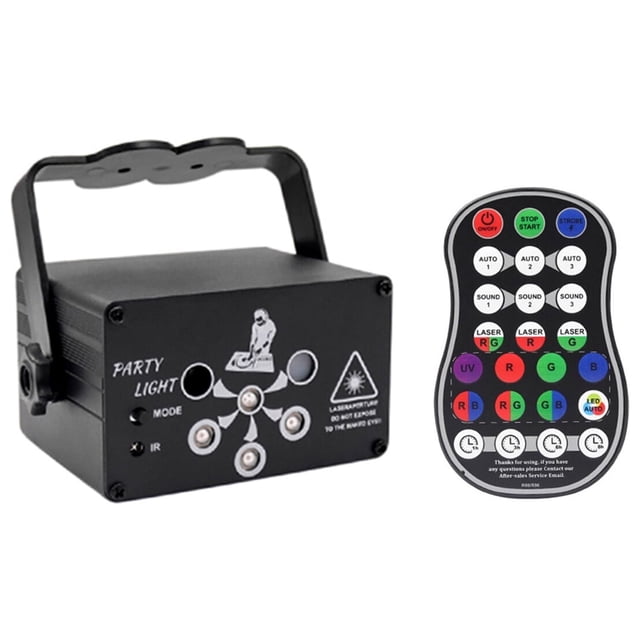 Luz de discoteca yeacher Proyector de escenario LED 6 lentes portátil