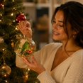thumbnail image 5 of Liamobondopolis Glowing Christmas Story Ornament, Light Up Mini Holiday Scene with Tropical Bird for Christmas Tree and Winter Home, 5 of 7