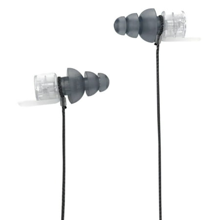 Lucid Hearing - Hearing Protection ER•20®XS Universal Fit Clear Stem Earplugs with 3 Eartip Sets in Clamshell Pack - GRAY