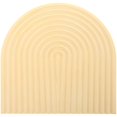 thumbnail image 2 of Dining Room Table Decor Plaster Food Tray Wave Lines Khaki 8.8×8.9×0.4in For Family 1Set, 2 of 4
