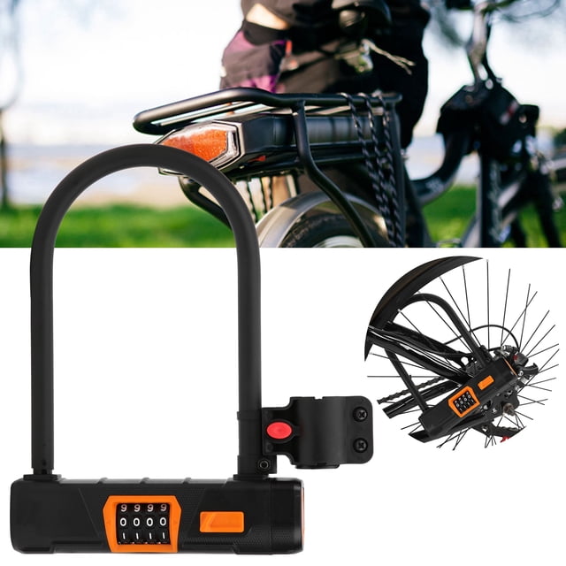 Bolla de Resistencia de Corte de dos Vías U Lock, Lock de Seguridad Para Bicicletas, Para Motocicletas Puertas de Seguridad de Ciclismo y Vallas Scooters de