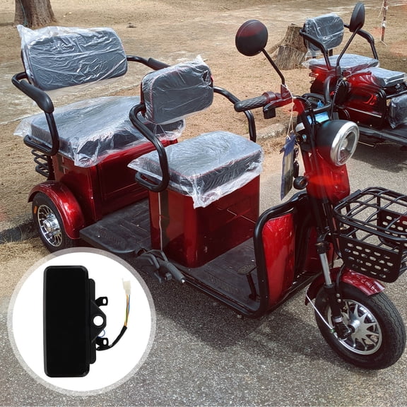 NICEXMAS Electric Tricycle LCD Display Holder Black High Definition Screen Easy Installation